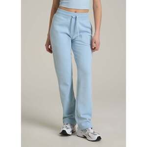 American Tall Wearever Fleece Open-Bottom Sweatpants for Tall Women in Ice Blue